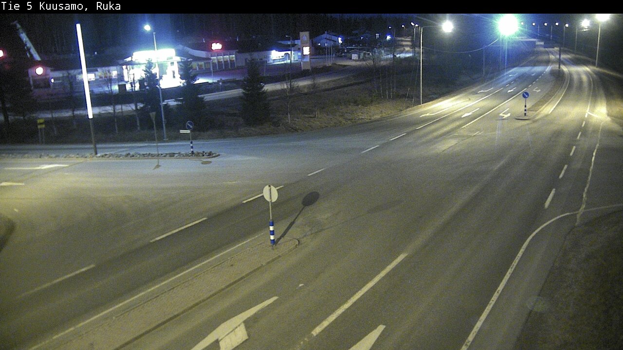 Weather Camera Image Väg 5 Kuusamo, Ruka, Kuusamo, Pohjois-Pohjanmaa