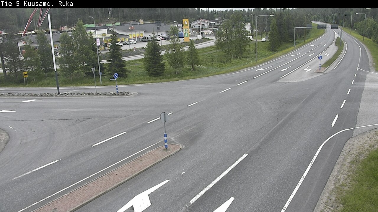 Weather Camera Image Väg 5 Kuusamo, Ruka, Kuusamo, Pohjois-Pohjanmaa