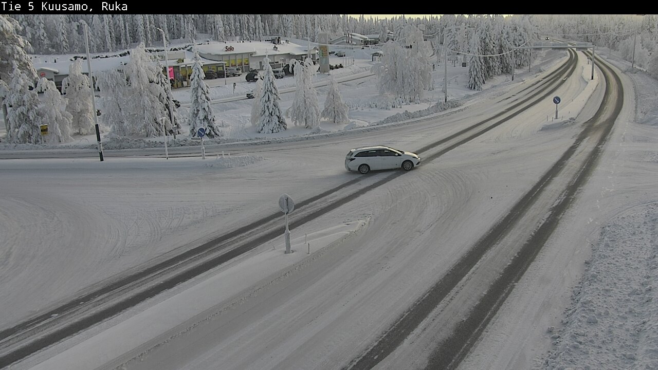 Weather Camera Image Road 5 Kuusamo, Ruka, Kuusamo, Pohjois-Pohjanmaa