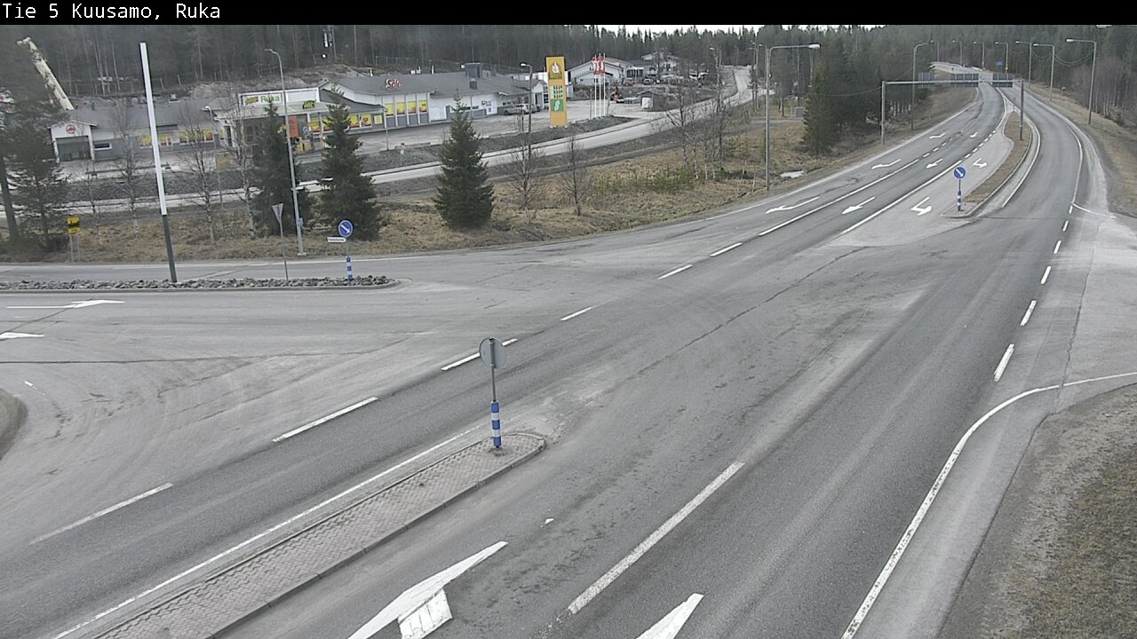 Weather Camera Image Väg 5 Kuusamo, Ruka, Kuusamo, Pohjois-Pohjanmaa