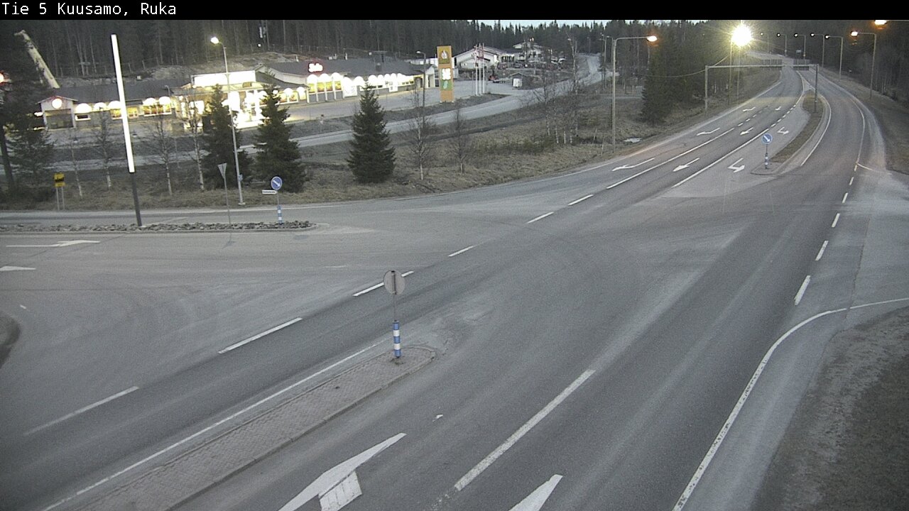 Weather Camera Image Väg 5 Kuusamo, Ruka, Kuusamo, Pohjois-Pohjanmaa