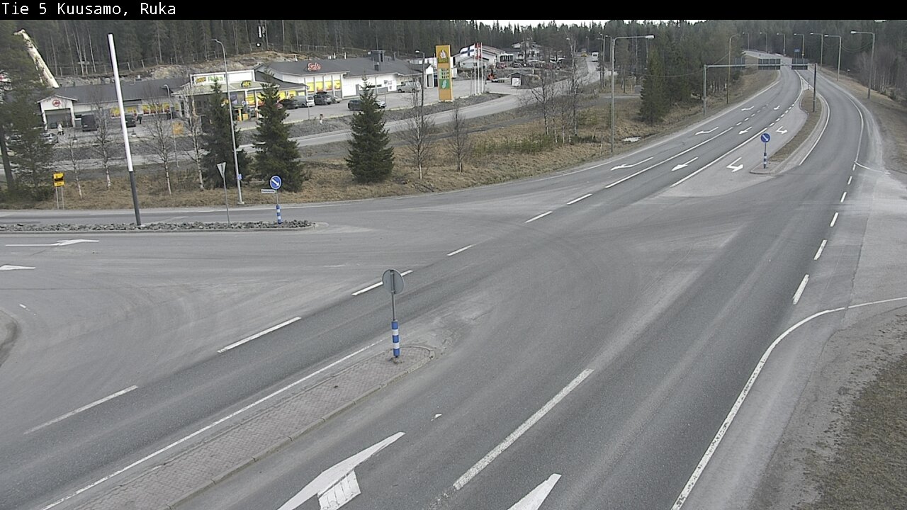 Weather Camera Image Väg 5 Kuusamo, Ruka, Kuusamo, Pohjois-Pohjanmaa
