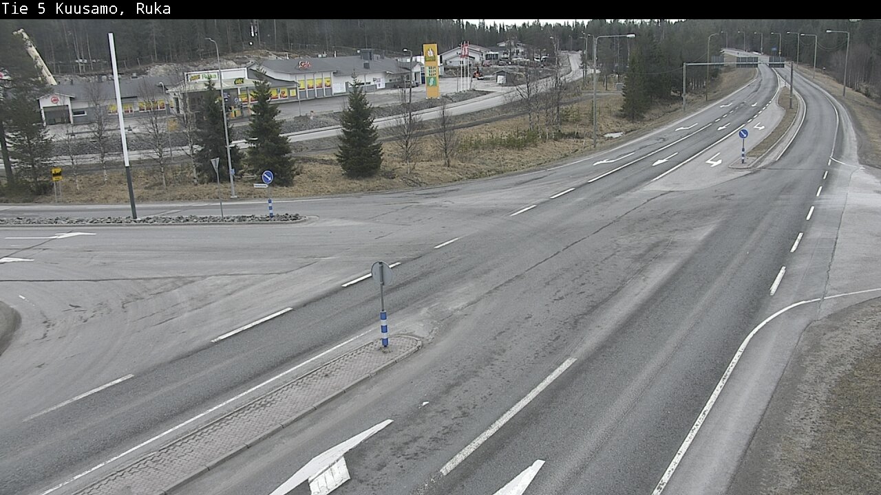 Weather Camera Image Väg 5 Kuusamo, Ruka, Kuusamo, Pohjois-Pohjanmaa