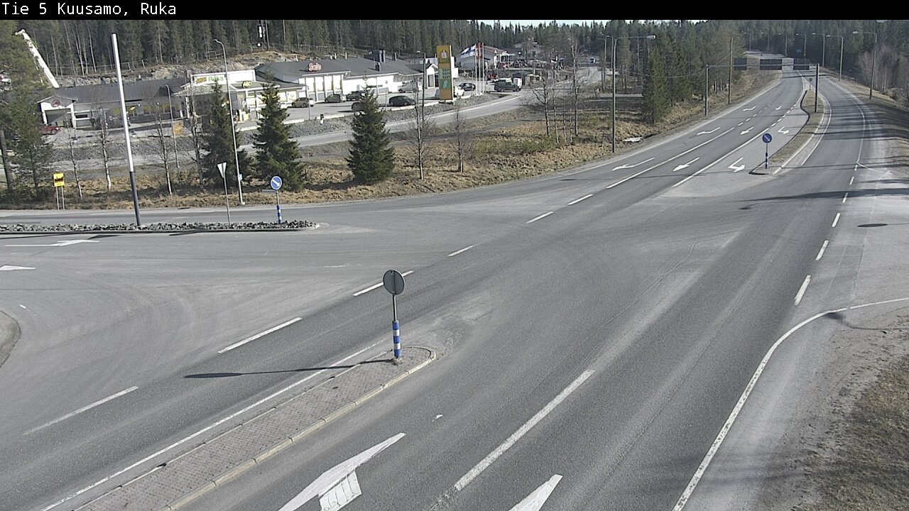 Weather Camera Image Väg 5 Kuusamo, Ruka, Kuusamo, Pohjois-Pohjanmaa