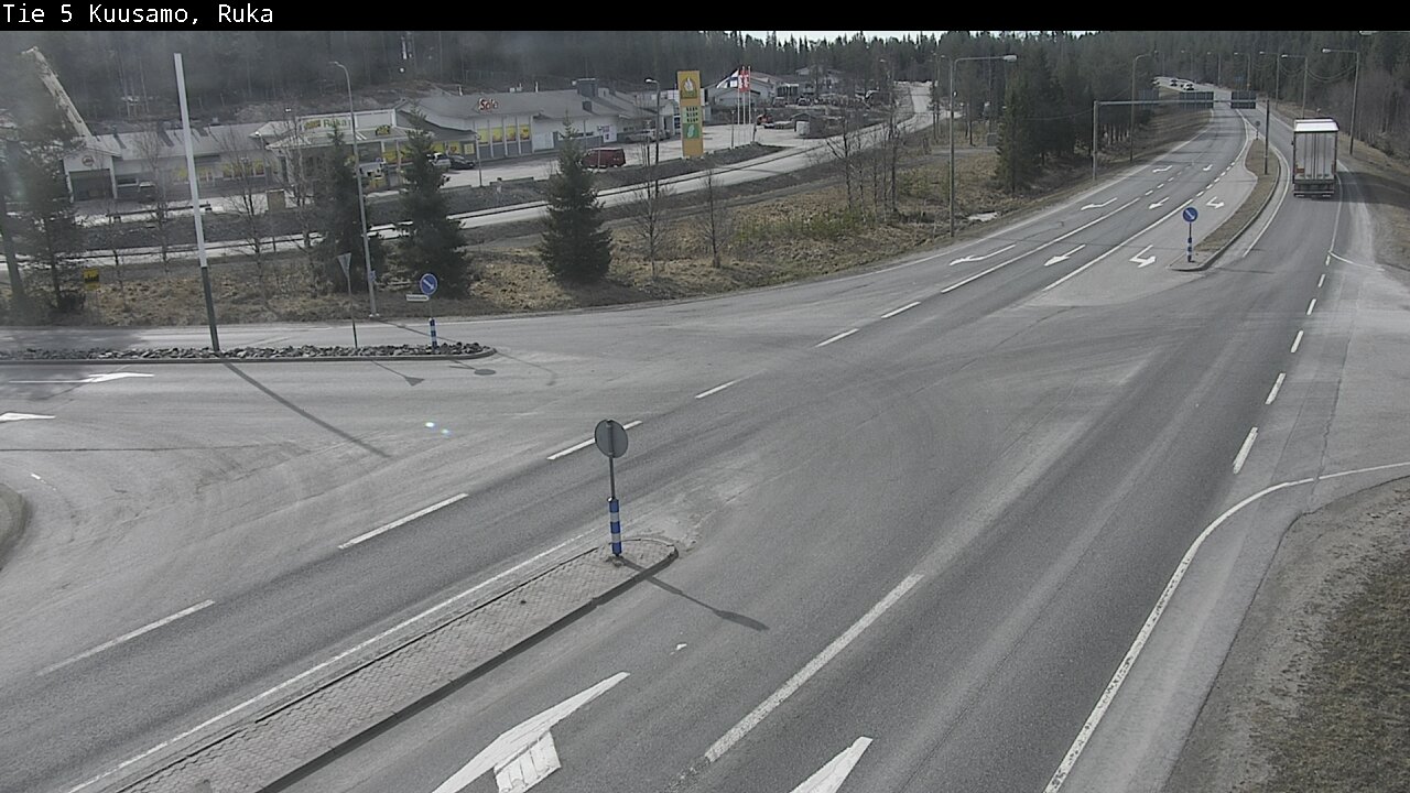 Weather Camera Image Väg 5 Kuusamo, Ruka, Kuusamo, Pohjois-Pohjanmaa