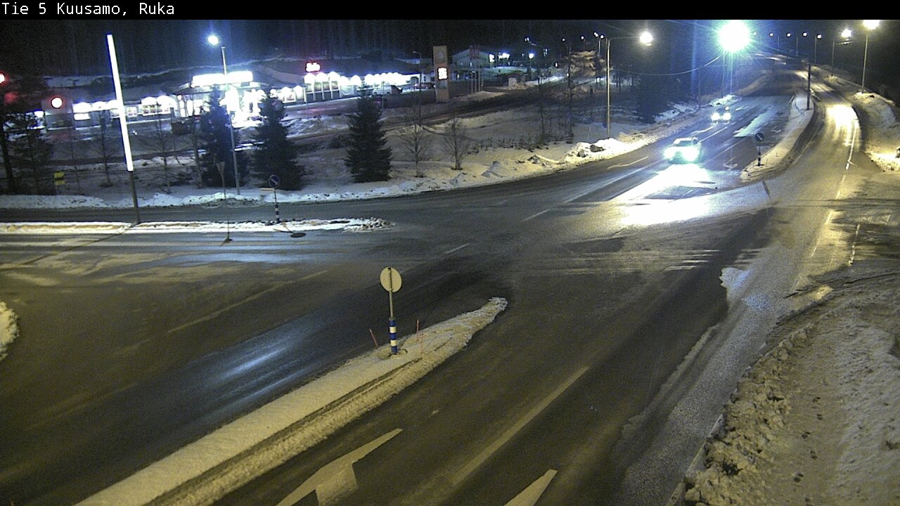 Weather Camera Image Väg 5 Kuusamo, Ruka, Kuusamo, Pohjois-Pohjanmaa