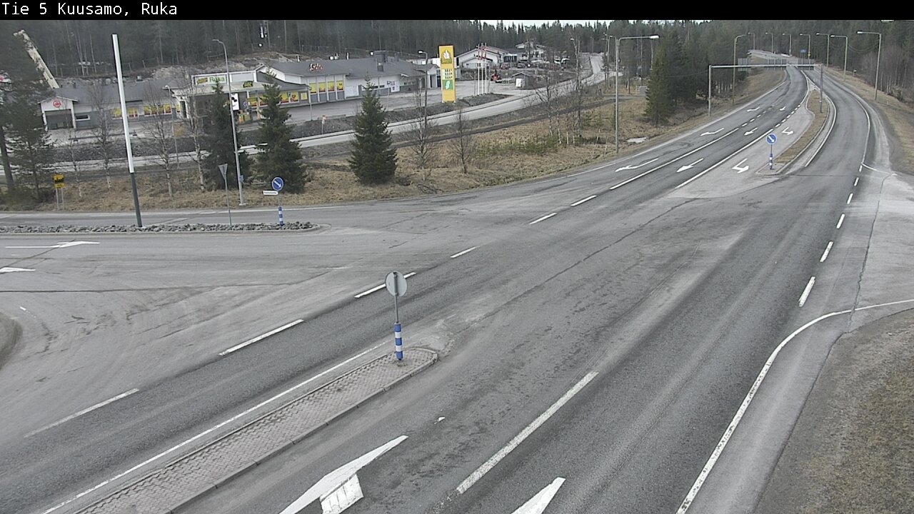 Weather Camera Image Väg 5 Kuusamo, Ruka, Kuusamo, Pohjois-Pohjanmaa