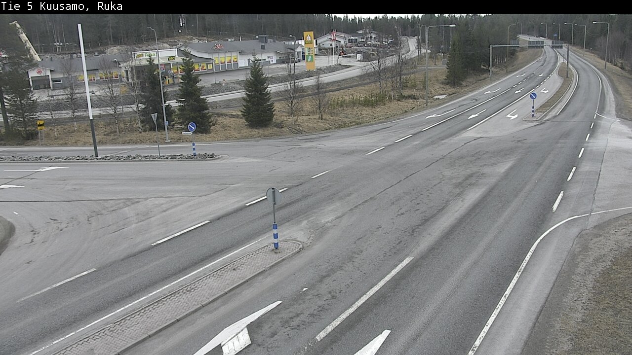 Weather Camera Image Väg 5 Kuusamo, Ruka, Kuusamo, Pohjois-Pohjanmaa