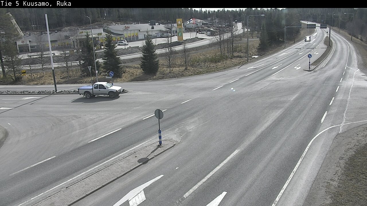 Weather Camera Image Väg 5 Kuusamo, Ruka, Kuusamo, Pohjois-Pohjanmaa