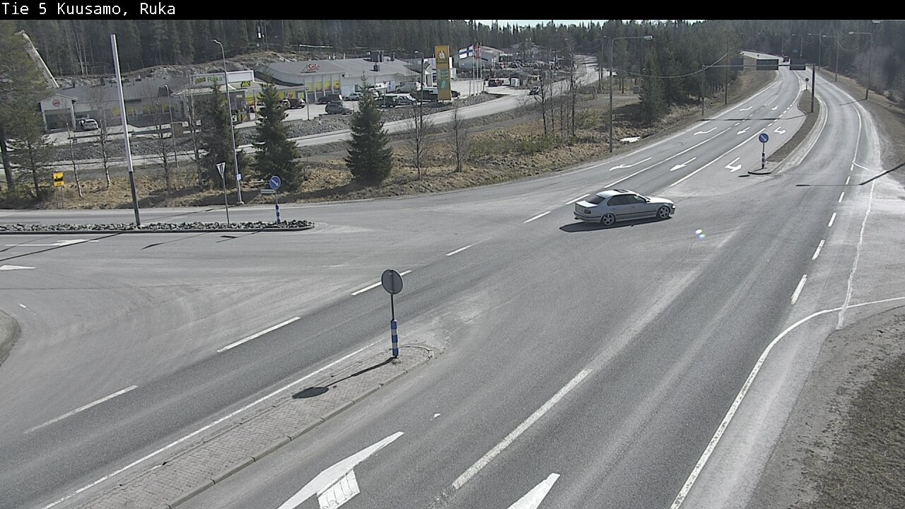 Weather Camera Image Väg 5 Kuusamo, Ruka, Kuusamo, Pohjois-Pohjanmaa