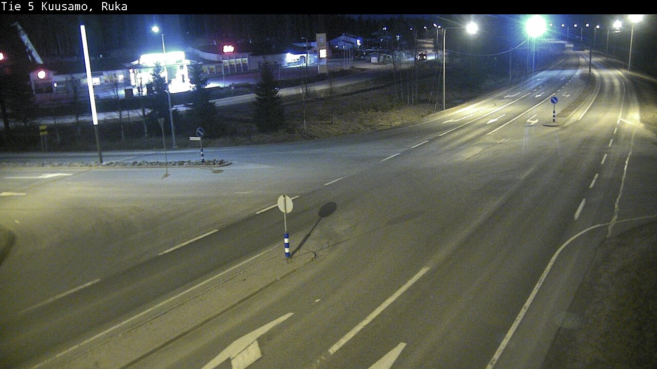 Weather Camera Image Väg 5 Kuusamo, Ruka, Kuusamo, Pohjois-Pohjanmaa
