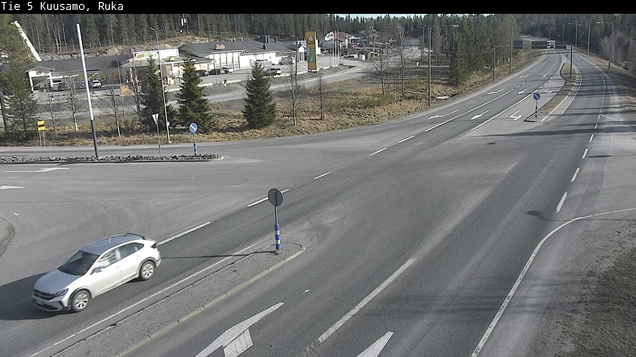 Weather Camera Image Väg 5 Kuusamo, Ruka, Kuusamo, Pohjois-Pohjanmaa