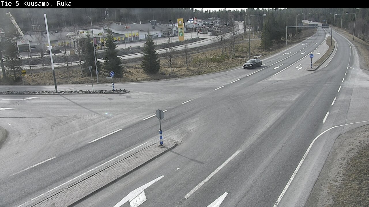 Weather Camera Image Väg 5 Kuusamo, Ruka, Kuusamo, Pohjois-Pohjanmaa