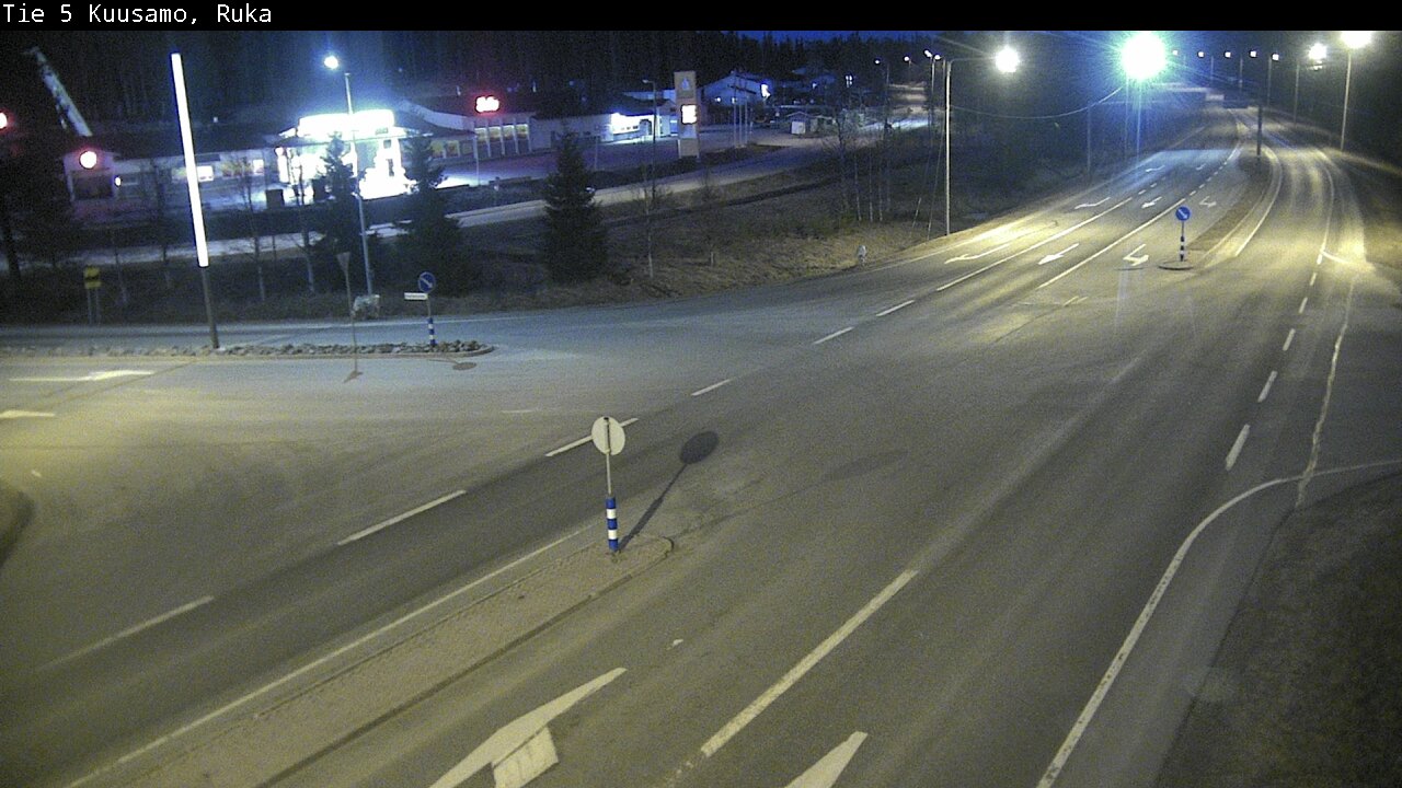 Weather Camera Image Väg 5 Kuusamo, Ruka, Kuusamo, Pohjois-Pohjanmaa