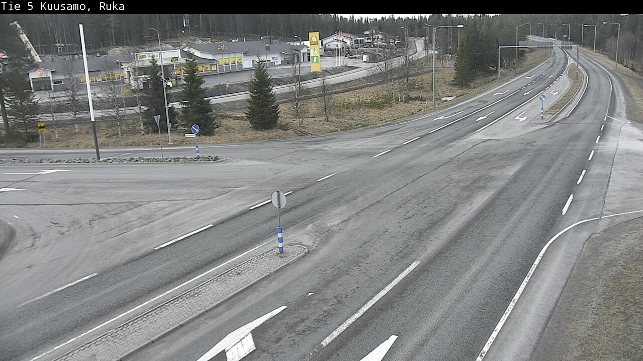 Weather Camera Image Väg 5 Kuusamo, Ruka, Kuusamo, Pohjois-Pohjanmaa