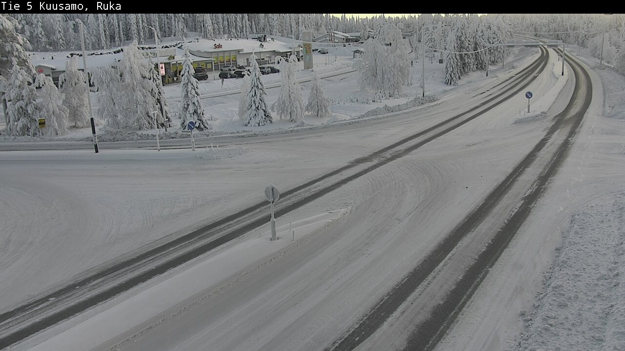 Weather Camera Image Road 5 Kuusamo, Ruka, Kuusamo, Pohjois-Pohjanmaa