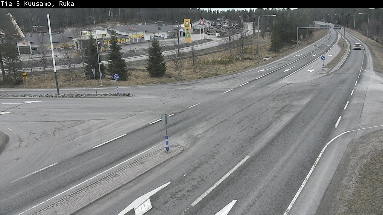 Weather Camera Image Väg 5 Kuusamo, Ruka, Kuusamo, Pohjois-Pohjanmaa