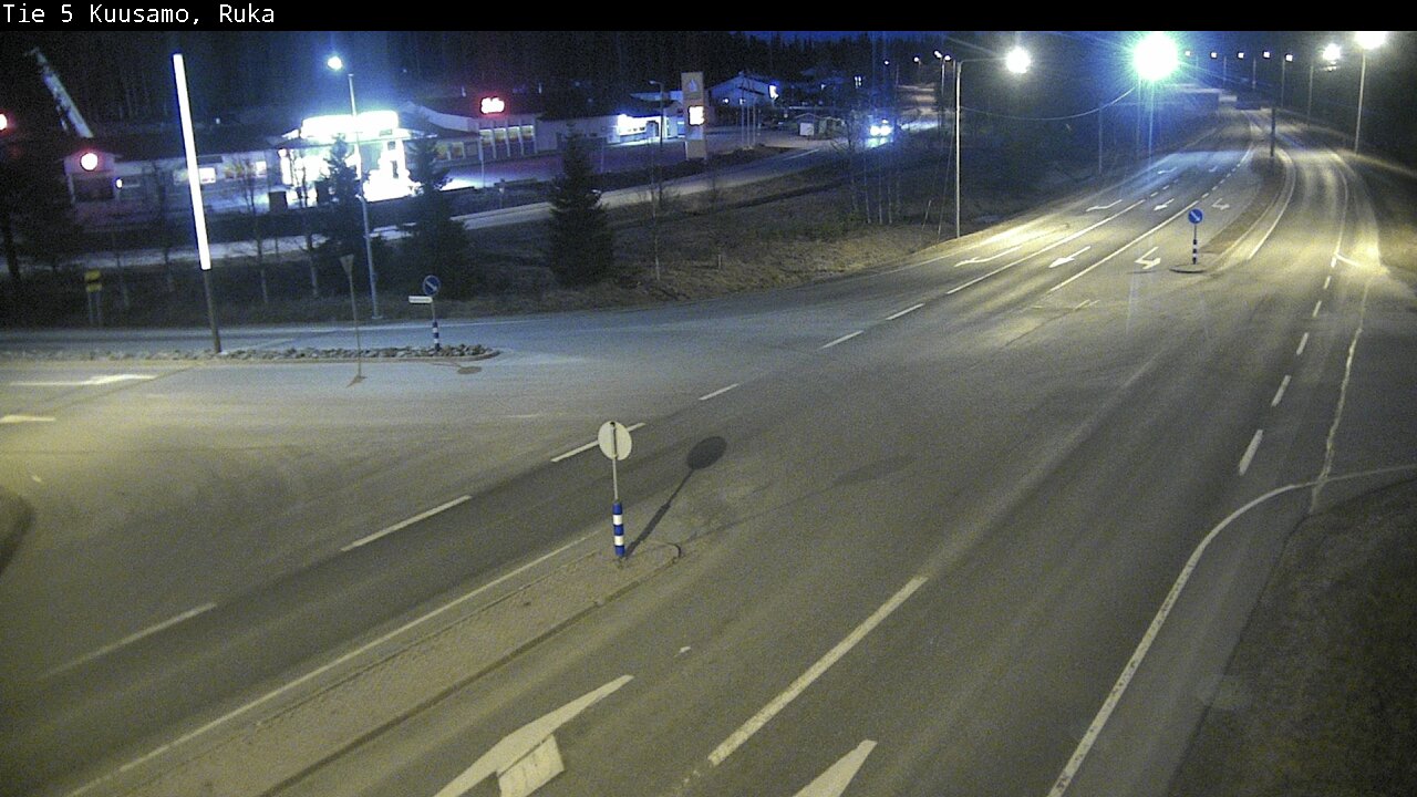 Weather Camera Image Väg 5 Kuusamo, Ruka, Kuusamo, Pohjois-Pohjanmaa