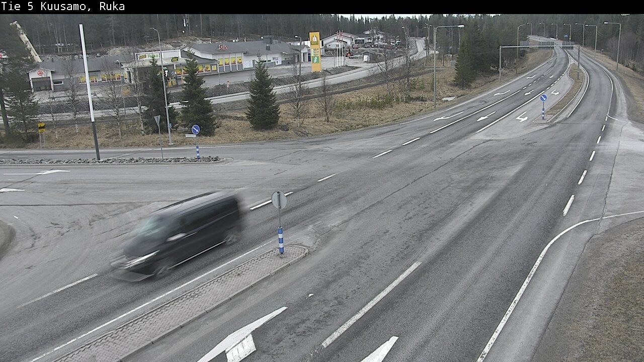 Weather Camera Image Väg 5 Kuusamo, Ruka, Kuusamo, Pohjois-Pohjanmaa