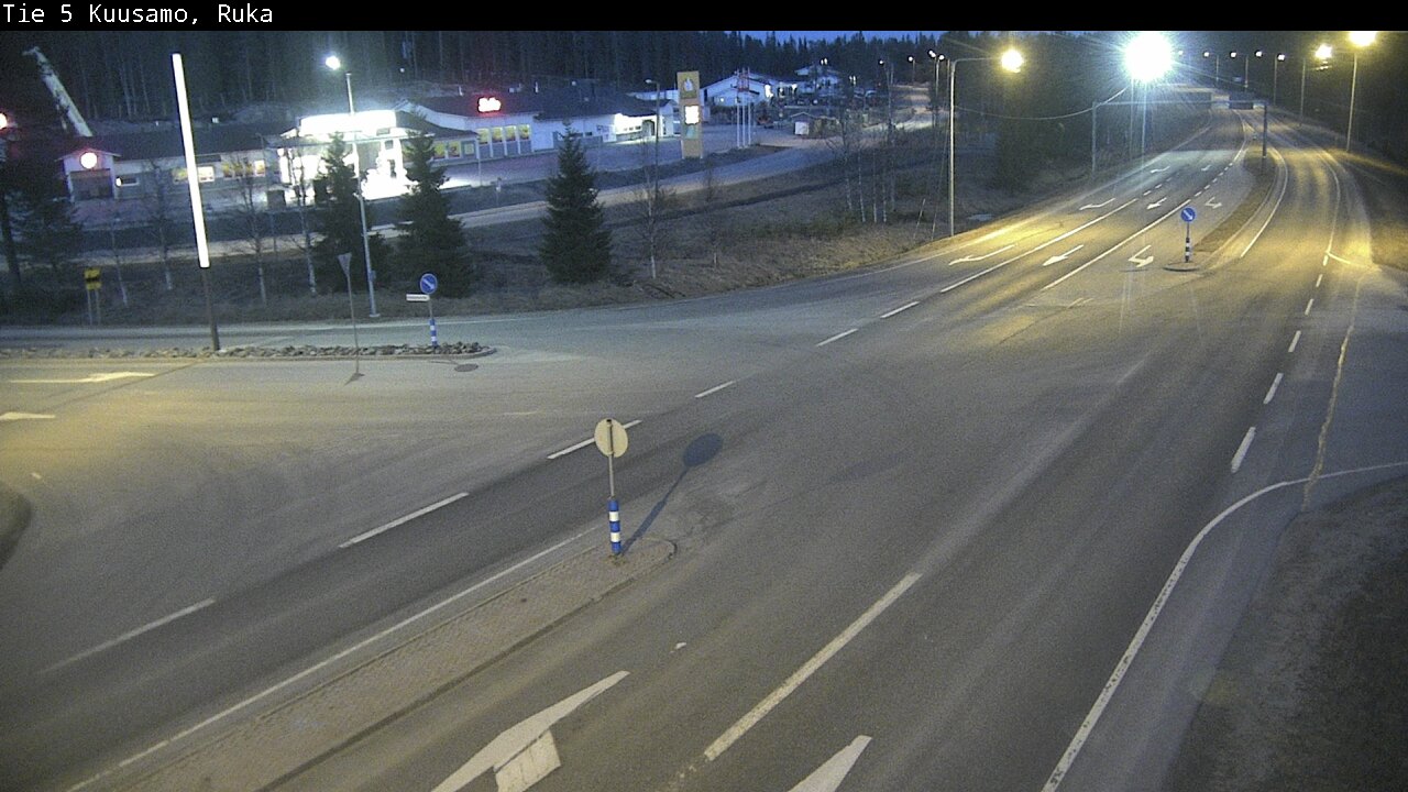Weather Camera Image Väg 5 Kuusamo, Ruka, Kuusamo, Pohjois-Pohjanmaa