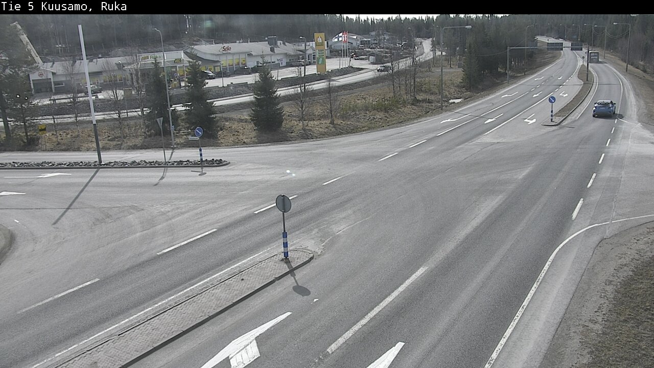 Weather Camera Image Väg 5 Kuusamo, Ruka, Kuusamo, Pohjois-Pohjanmaa