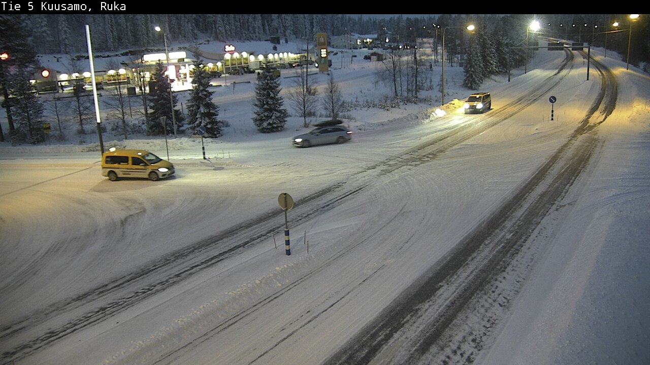 Weather Camera Image Road 5 Kuusamo, Ruka, Kuusamo, Pohjois-Pohjanmaa