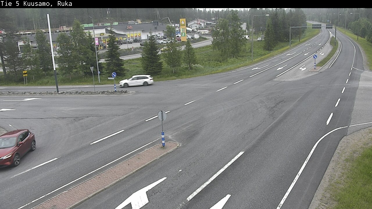 Weather Camera Image Väg 5 Kuusamo, Ruka, Kuusamo, Pohjois-Pohjanmaa