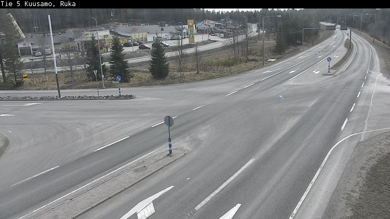 Weather Camera Image Väg 5 Kuusamo, Ruka, Kuusamo, Pohjois-Pohjanmaa