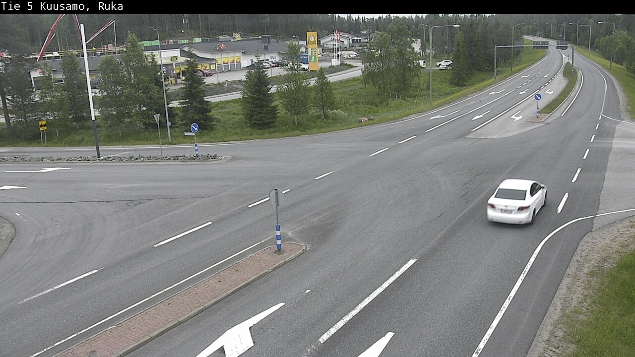 Weather Camera Image Väg 5 Kuusamo, Ruka, Kuusamo, Pohjois-Pohjanmaa