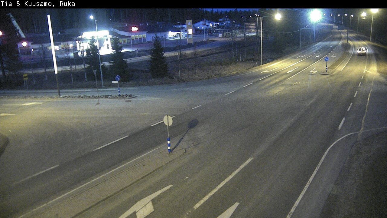 Weather Camera Image Väg 5 Kuusamo, Ruka, Kuusamo, Pohjois-Pohjanmaa