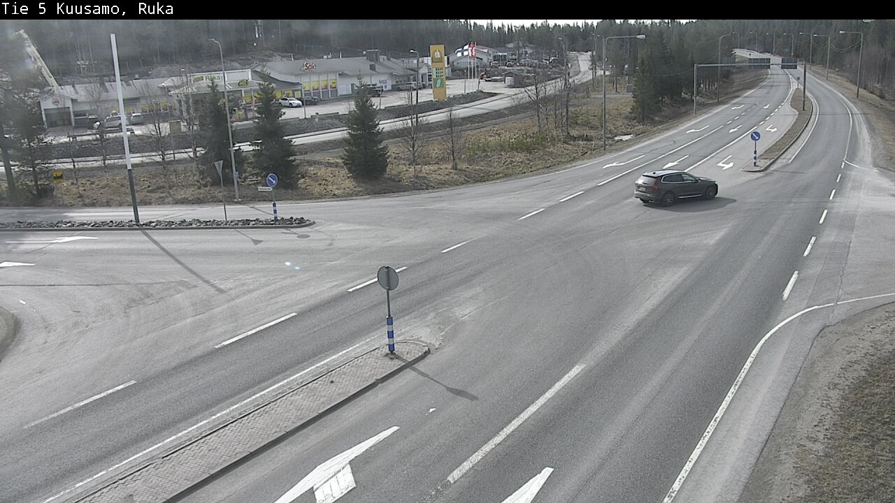 Weather Camera Image Väg 5 Kuusamo, Ruka, Kuusamo, Pohjois-Pohjanmaa