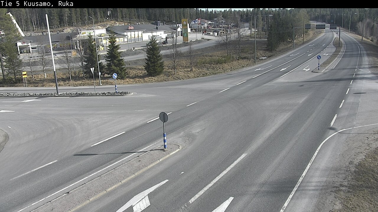 Weather Camera Image Väg 5 Kuusamo, Ruka, Kuusamo, Pohjois-Pohjanmaa