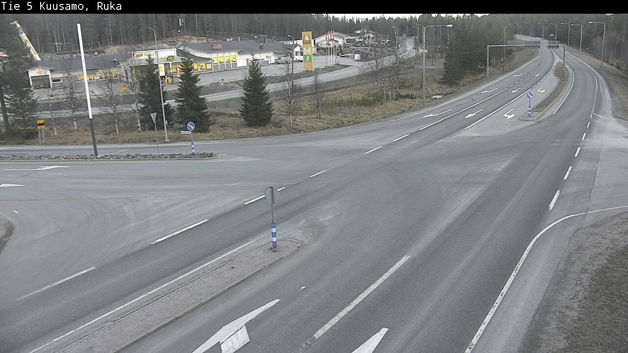 Weather Camera Image Väg 5 Kuusamo, Ruka, Kuusamo, Pohjois-Pohjanmaa