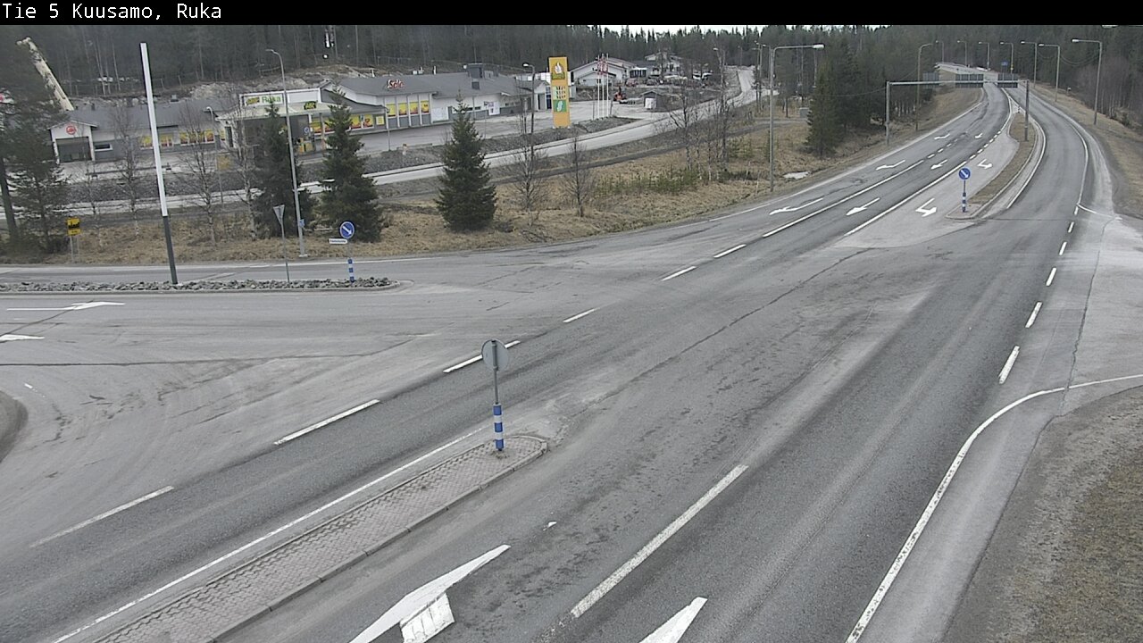 Weather Camera Image Väg 5 Kuusamo, Ruka, Kuusamo, Pohjois-Pohjanmaa