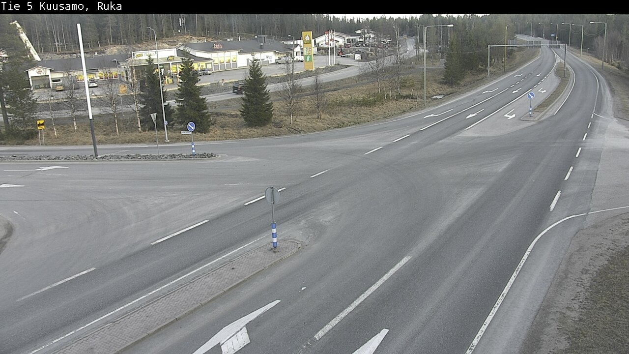 Weather Camera Image Väg 5 Kuusamo, Ruka, Kuusamo, Pohjois-Pohjanmaa