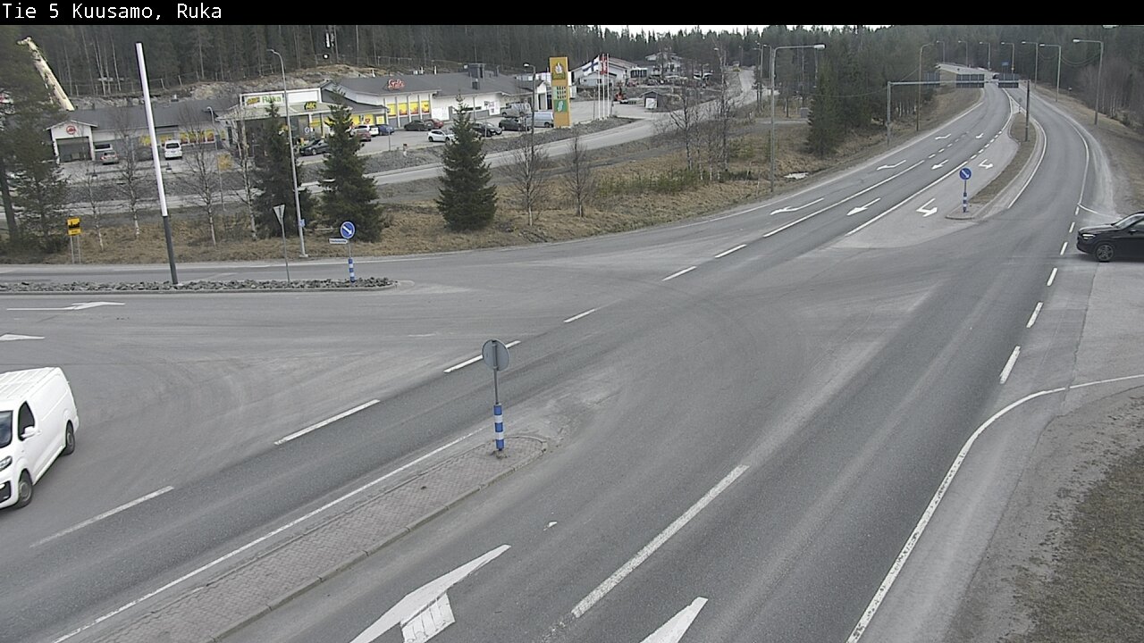 Weather Camera Image Väg 5 Kuusamo, Ruka, Kuusamo, Pohjois-Pohjanmaa