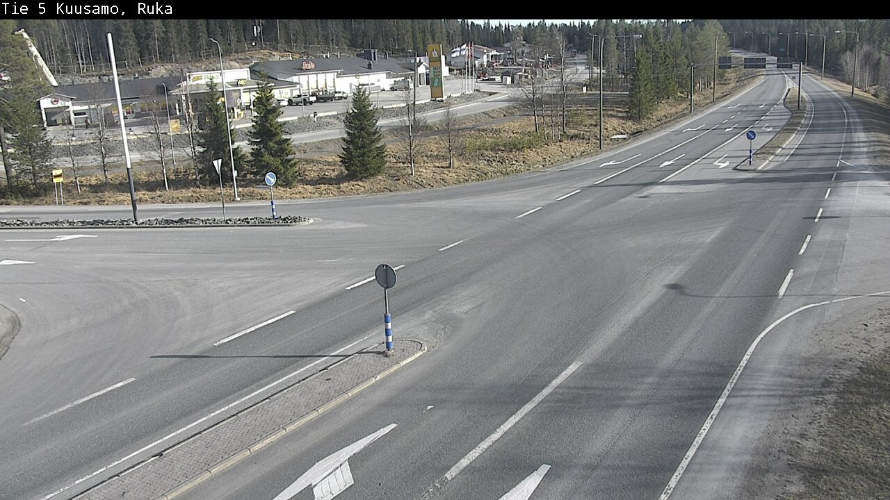 Weather Camera Image Väg 5 Kuusamo, Ruka, Kuusamo, Pohjois-Pohjanmaa