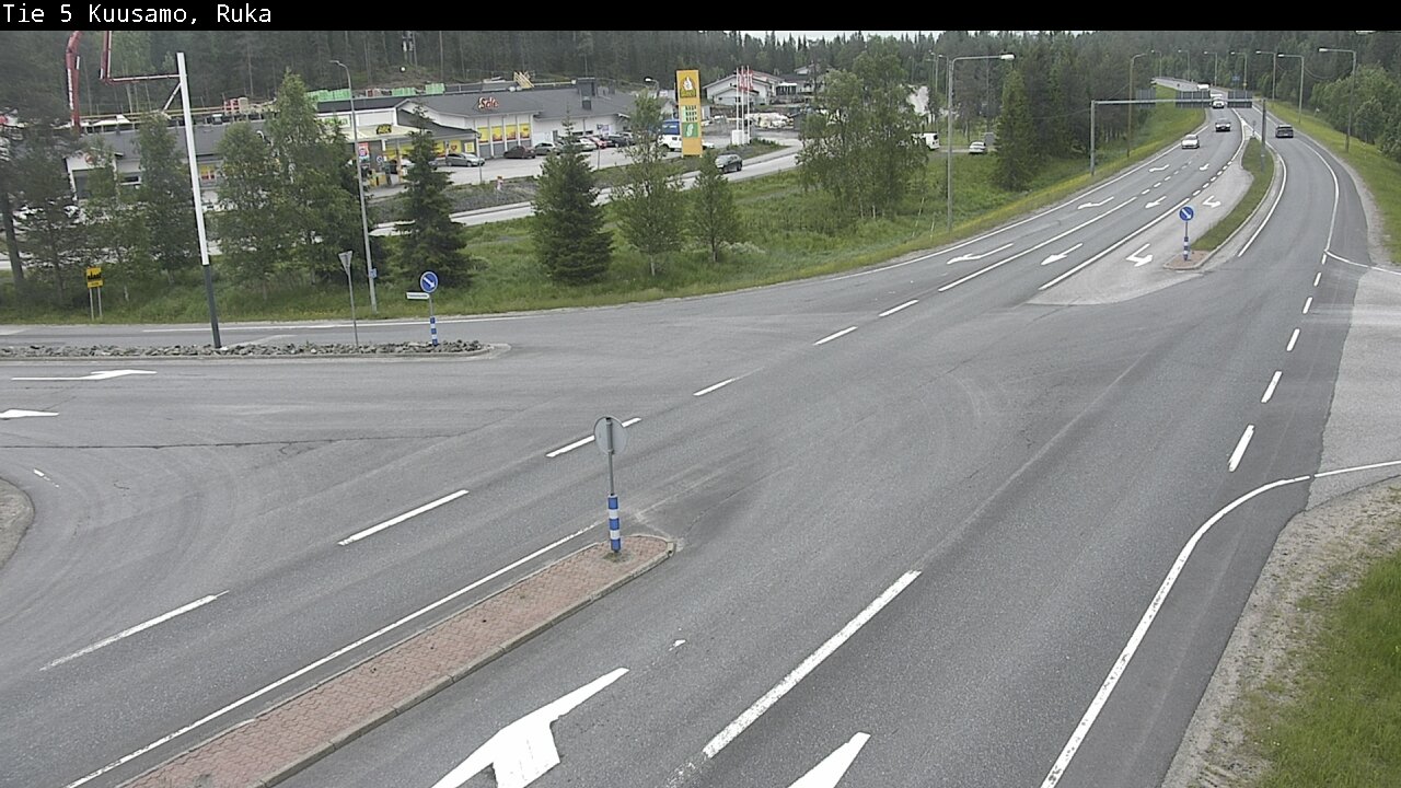 Weather Camera Image Väg 5 Kuusamo, Ruka, Kuusamo, Pohjois-Pohjanmaa