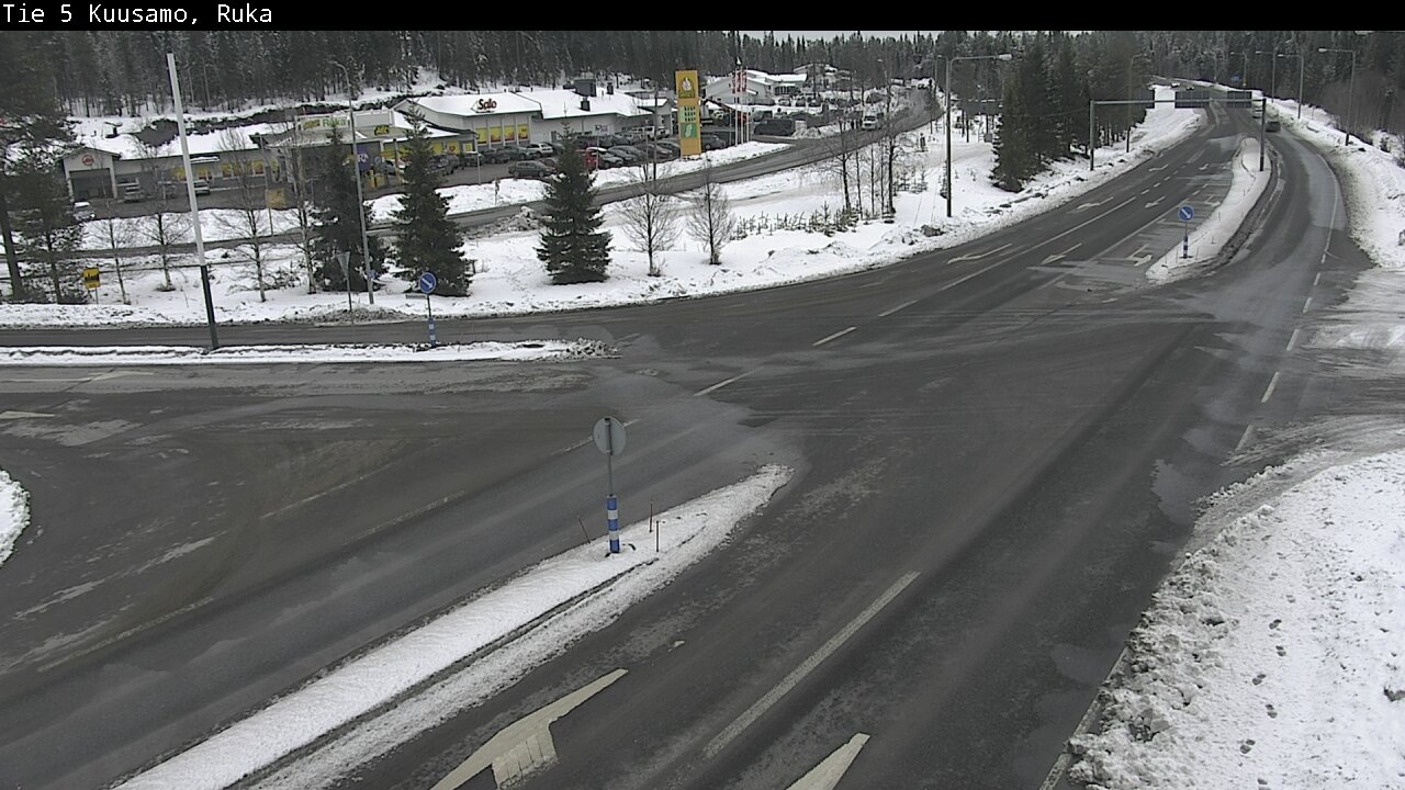 Weather Camera Image Road 5 Kuusamo, Ruka, Kuusamo, Pohjois-Pohjanmaa