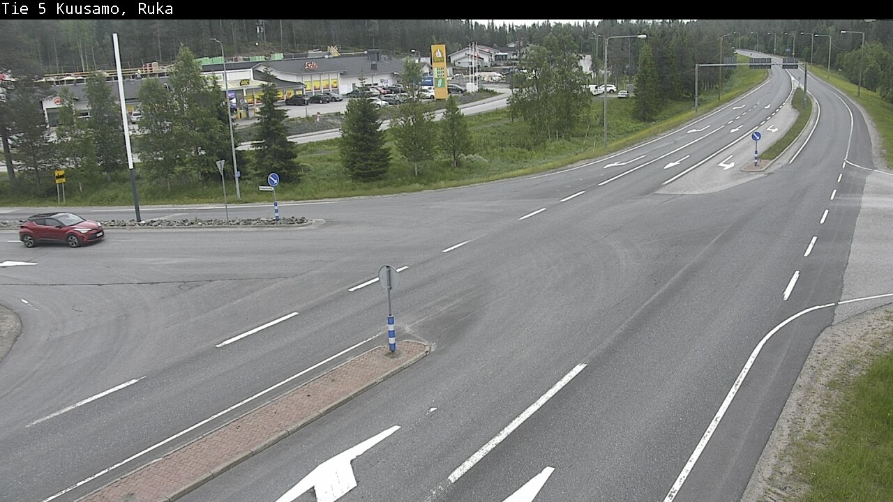 Weather Camera Image Väg 5 Kuusamo, Ruka, Kuusamo, Pohjois-Pohjanmaa