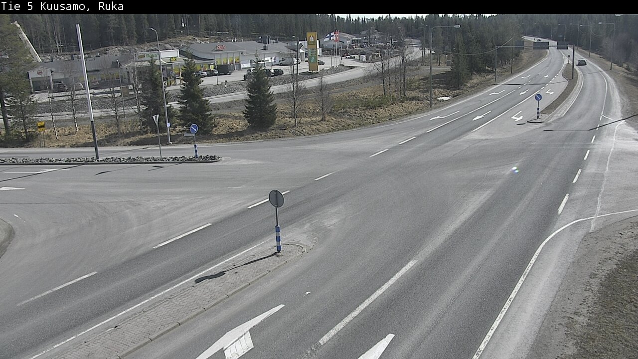 Weather Camera Image Väg 5 Kuusamo, Ruka, Kuusamo, Pohjois-Pohjanmaa