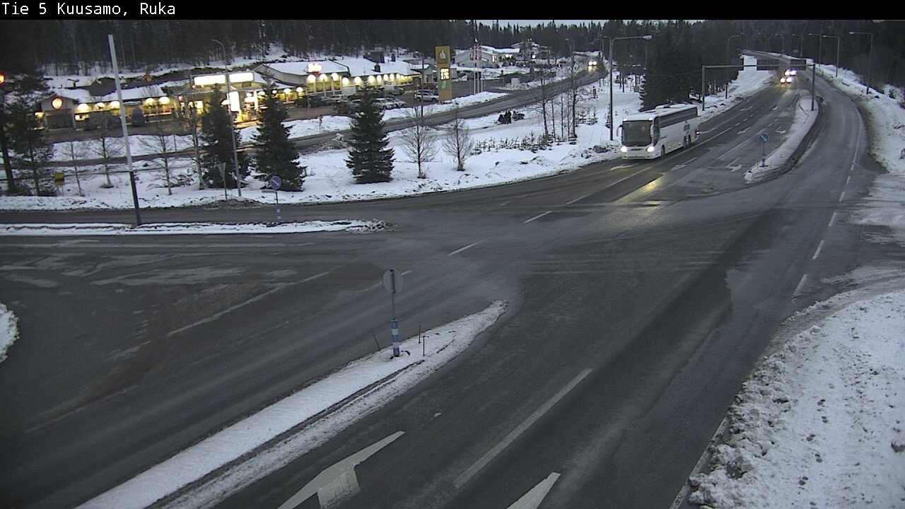 Weather Camera Image Väg 5 Kuusamo, Ruka, Kuusamo, Pohjois-Pohjanmaa