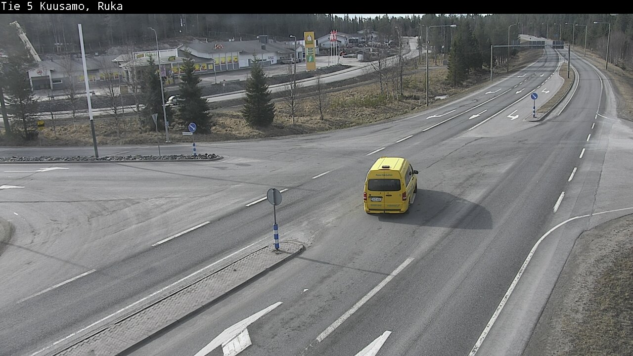 Weather Camera Image Väg 5 Kuusamo, Ruka, Kuusamo, Pohjois-Pohjanmaa