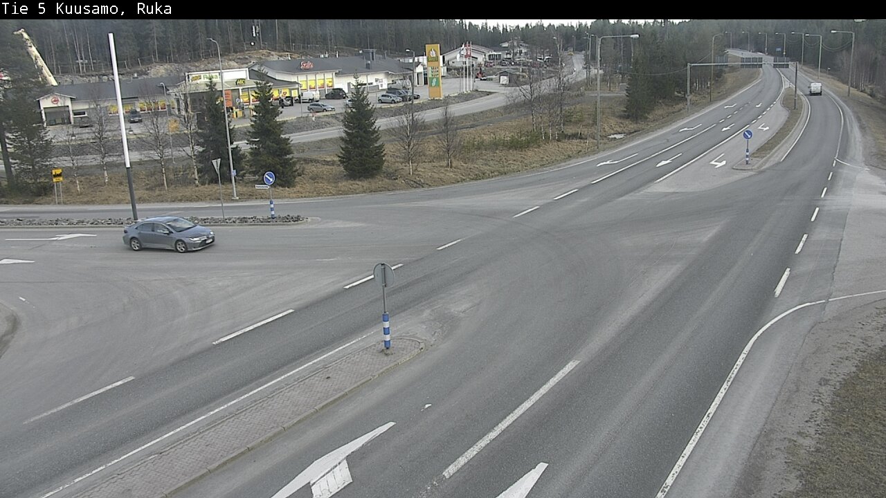 Weather Camera Image Väg 5 Kuusamo, Ruka, Kuusamo, Pohjois-Pohjanmaa