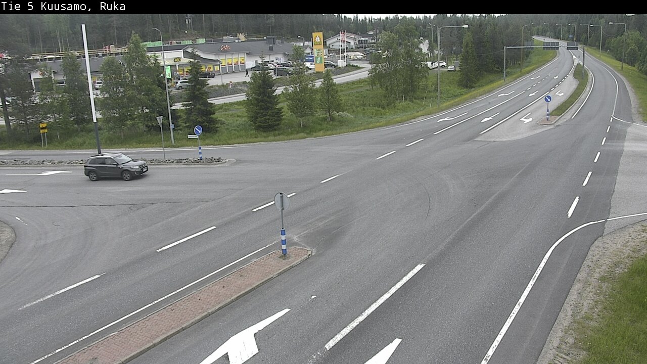 Weather Camera Image Väg 5 Kuusamo, Ruka, Kuusamo, Pohjois-Pohjanmaa