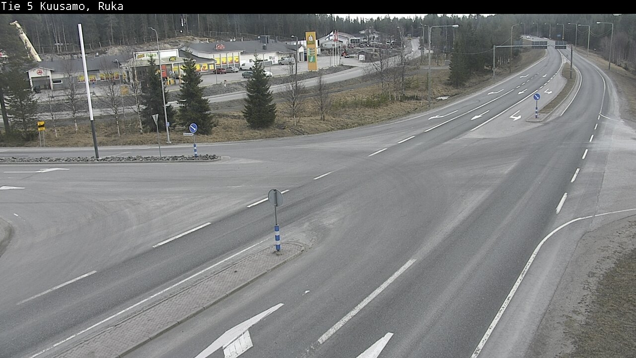 Weather Camera Image Väg 5 Kuusamo, Ruka, Kuusamo, Pohjois-Pohjanmaa