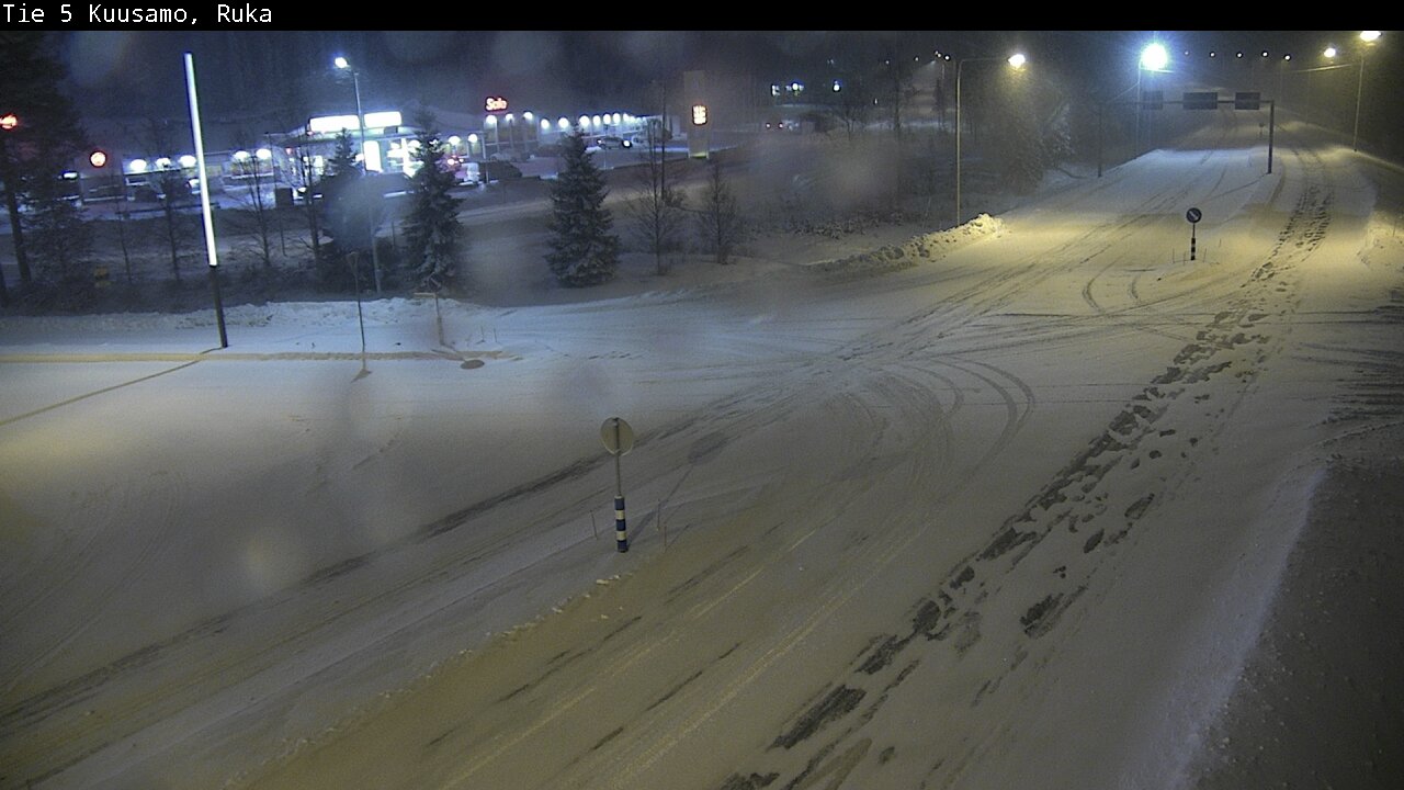 Weather Camera Image Road 5 Kuusamo, Ruka, Kuusamo, Pohjois-Pohjanmaa