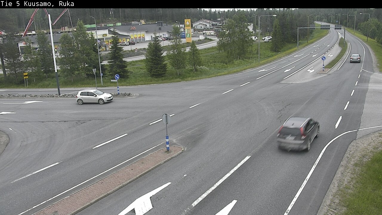 Weather Camera Image Väg 5 Kuusamo, Ruka, Kuusamo, Pohjois-Pohjanmaa