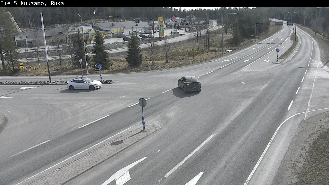 Weather Camera Image Väg 5 Kuusamo, Ruka, Kuusamo, Pohjois-Pohjanmaa