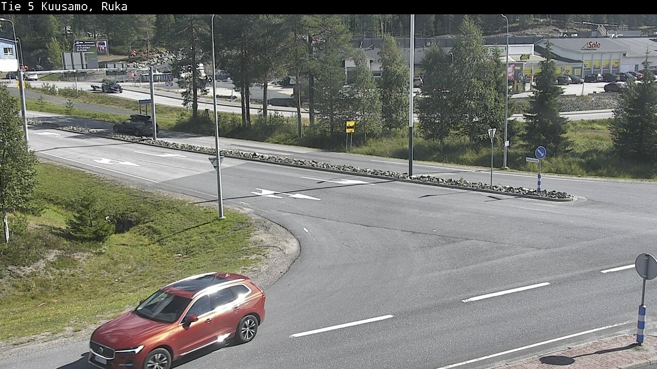 Weather Camera Image Väg 5 Kuusamo, Ruka, Kuusamo, Pohjois-Pohjanmaa
